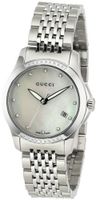 Gucci YA126510 "G-Timeless" Stainless Steel Diamond-Accented