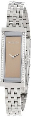 Gucci YA127508 G-Frame Rectangle Steel Bracelet Diamond Case