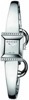 Gucci YA128504 G-Frame Square Steel Bangle Diamond Case