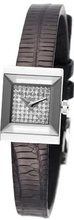 Gucci YA128509 G-Frame Square Black Lizard Strap Diamond Dial