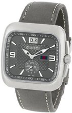 Gucci YA131313 Gucci Coupe Anthracite Sun-Brushed Diamond Pattern Dial
