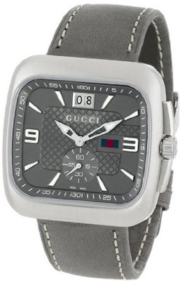 Gucci YA131313 Gucci Coupe Anthracite Sun-Brushed Diamond Pattern Dial