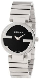 Gucci YA133502 Interlocking Iconic Bezel Black Dial