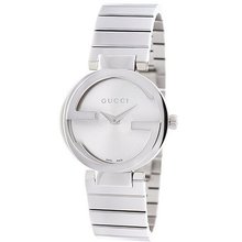 Gucci YA133503 Interlocking Iconic Bezel Silver Dial