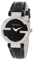 Gucci YA133507 Interlocking Iconic Bezel Black Dial 40 Diamonds