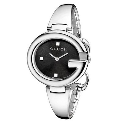 Gucci YA134301 Guccissima Fashion Bangle Black Dial