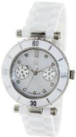 GUESS GC DIVER CHIC Diamond Dial White Ceramic Timepiece