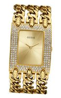 GUESS U0085L1 Rocker Glitz Multi-Chain Gold-Tone Bracelet