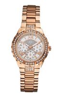 GUESS U0111L3 Sparkling Hi-Energy Mid-Size Rose Gold-Tone