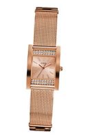 GUESS U0127L3 Timeless Shine Crystal Mesh Rose Gold-Tone