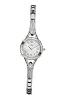 GUESS U0135L1 Petite Vintage-Inspired Embellished Silver-Tone