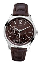 GUESS U95152G2 Contemporary Brown Leather Dress