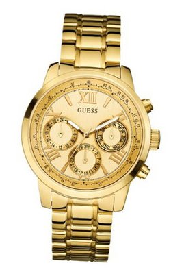 uGuess GUESS U0330L1 Gold-Tone Multi-Function 