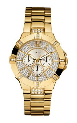 uGuess GUESS U13576L1 Dazzling Sporty Gold-Tone 
