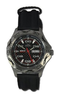 GUL Carbon 40, Leather Strap, Black