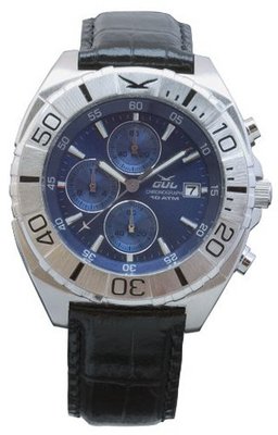 GUL Chrono 05, Croco Leather strap, White