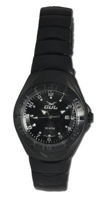 GUL Pro 3.30 IPB Black, Stainless Steel with Black Ion Plating Bracelet, Black