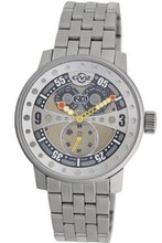 GV2 by Gevril 4040B Powerball Steel Bracelet Sub-Second Big Date