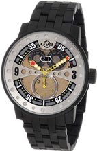 GV2 by Gevril 4041B Powerball Black Steel Bracelet Sub-Second Big Date