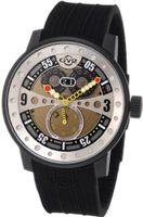 GV2 by Gevril 4041R Powerball Black Rubber Sub-Second Big Date