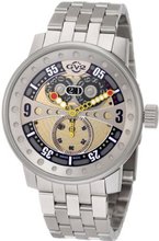 GV2 by Gevril 4042B Powerball Big Date Sub-Second Steel Bracelet