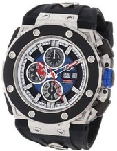 GV2 by Gevril 8802 Corsaro Round Automatic-Chronograph Day-Date Sapphire Crystal Blue Dial Rubber Water-Resistant