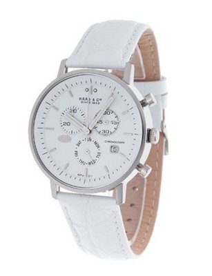 Haas & Cie Gents Vitesse Chronograph Stainless Steel/White MFH211ZWB-W