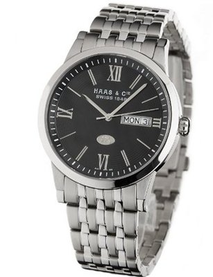 Haas & Cie Herrenuhr Linus Black