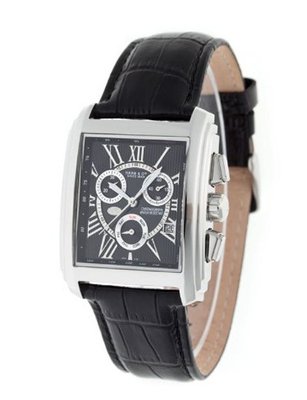 Haas & Cie Rasmus Chrono MFH416ZBA with Black Leather Strap