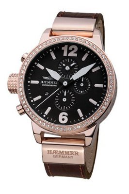 Haemmer DHC-07 Secrets Crystal Bezel Rose Gold Ion-Plating Chrono
