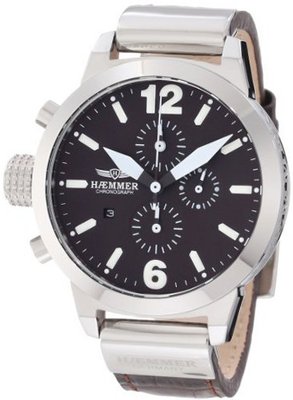 Haemmer DHC-09 Secrets Brown Leather Strap Chronograph