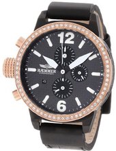 Haemmer DHC-21 Secrets Rose Gold Ion-Plating Crystal Bezel Chronograph