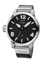Haemmer H-16 Forte Automatic Stainless Steel Luminous Black Leather Date