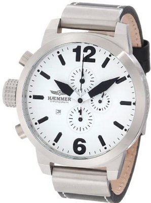 Haemmer HC-11 Giants White Dial Chrono Leather