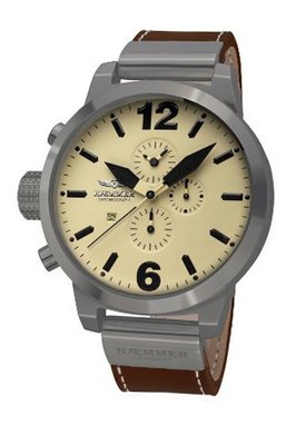 Haemmer HC-32 Bonaccia Brown Chronograph Stainless Steel Leather Date