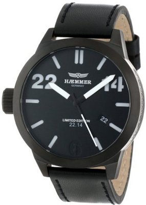 Haemmer HQ-09 Ottawa Ion-Plated Gun Coated Stainless Steel White Hands Limited Edition