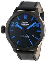 Haemmer HQ-10 Brussels Ion-Plated Gun Coated Stainless Steel Blue Hands Limited Edition