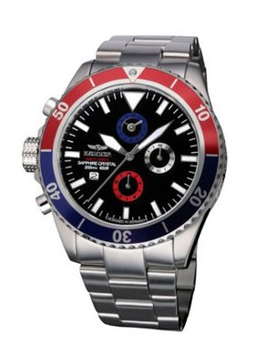 Haemmer NDC-05 Navy Diver Rotating Bezel Chronograph Steel