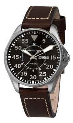 Hamilton H64611535 Khaki King Pilot Black Day Date Dial