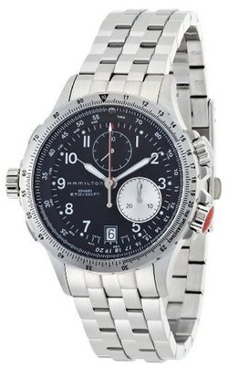 Hamilton H77612133 Khaki ETO Black Chronograph Dial