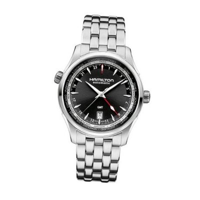Hamilton Jazzmaster Black Dial GMT Stainless Steel H32695131
