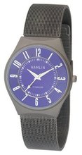 Hamlin HAMM0314:003/04E92GT Ultra Thin Blue Dial Titanium Case Stainless Steel Mesh Band