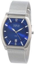 Hamlin HAMM0323:007/04E92GG Ultra Thin Blue Sunray Dial Stainless Steel Barrel Case Mesh Band