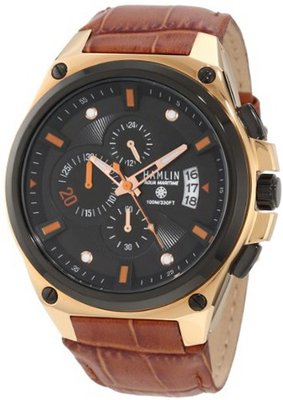 Hamlin HAQM0508:003 Aqua Maritime Bold Reader Chronograph Polished Surgical Stainless Steel