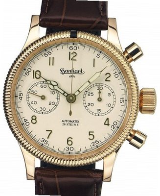 Hanhart Vintage Line Gold-Chronograph