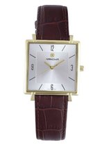 Hanowa 16-4019.02.001 Eleganza Square Gold IP Leather