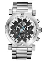 Harley-Davidson Bulova Grey Bar & Shield Chronograph Wrist 76B166