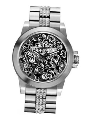 Harley-Davidson Bulova Rose Faced Wrist 78L115