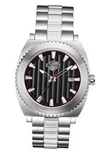 Harley-Davidson Bulova Silver Bar & Shield Wrist 76B164