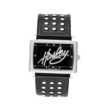 Harley-Davidson® Bulova . Black Dial. Glitter Logo on Dial. Curved Crystal. 76L157